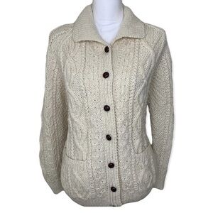 Edinburgh Woolen Mill • Aran Cardigan Sweater XLarge 42
